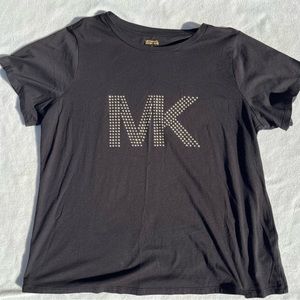Black Michael Kors bedazzled T-shirt